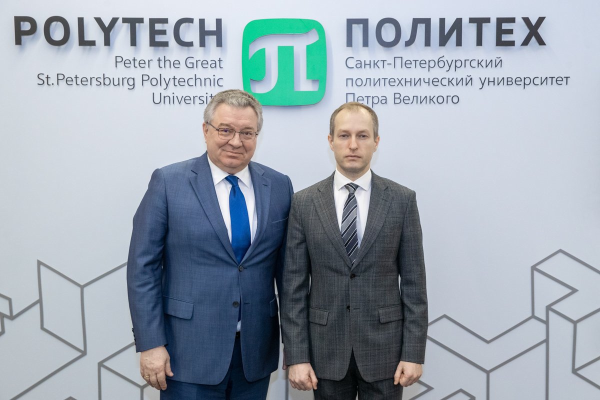 Andrei Rudskoi Rector of °ʷʼ¼, Academician of the RAS and Vadim Smirnov, referent of the Office of the President of the Russian Federation for Interregional and Cultural Relations with Foreign Countries